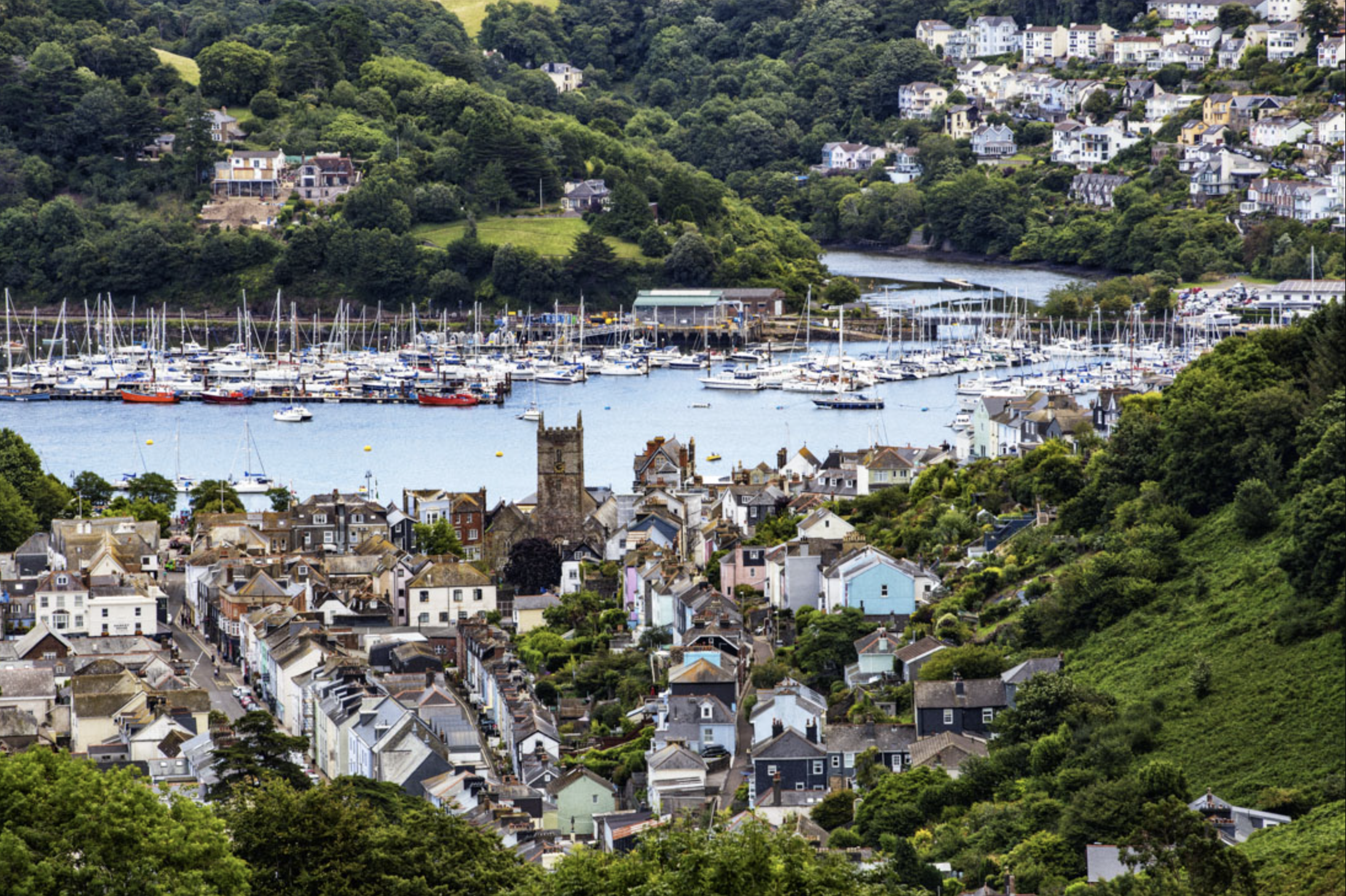 View of Dartmouth from inland